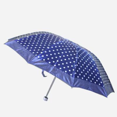 Blue 10, open and triple folding umbrella