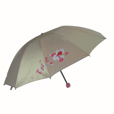 Open 65cm10 with a 3-fold gold rubber umbrella