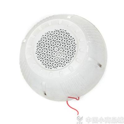 White round plastic ceiling speakers, loudspeakers
