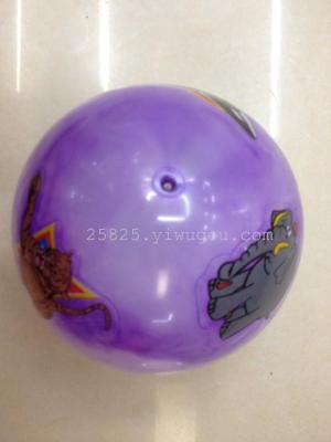 24CM cartoon ball/pattern/Lian Biaoqiu/ball/PVC ball duotuqiu ball/toy/six balls