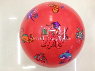 Cartoon ball 26CM ball/PVC ball/pattern/Lian Biaoqiu/duotuqiu/six standard ball/toy ball