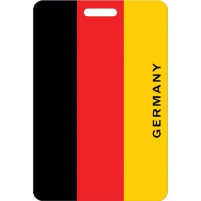 Bagagem tag PVC Germany flag drop plastic boarding card luggage tag Germany tourist souvenirs