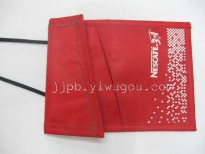 The red button lanyard certificate of quality 420D Oxford cloth production.