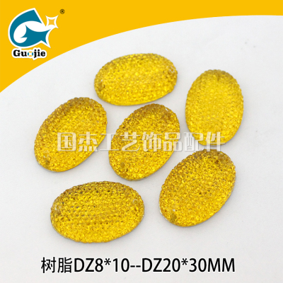 Resin elliptical sky mobile phone shell clothing waist chain Yiwu resin drill manufacturers