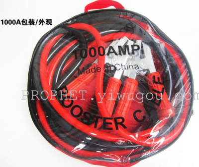 1000A emergency battery car battery clamp cable length 4 m on the FireWire power vehicle battery cables