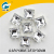 The square transparent four-jaw metal diamond hand seam transparent highlight metal clasp