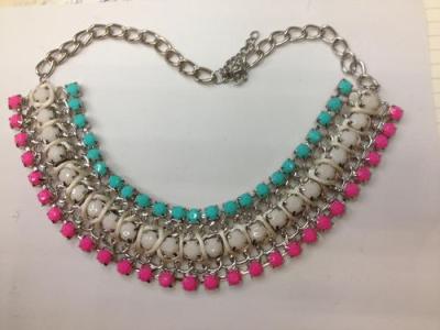 Purple blue acrylic necklace jewelry accessories