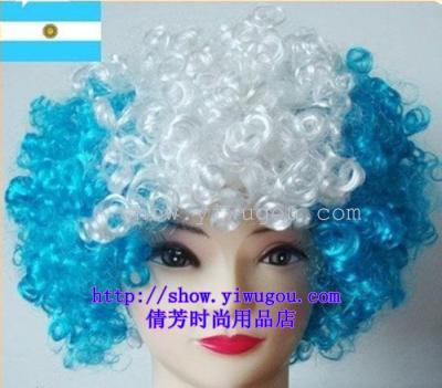 2014 hot sell fan wig football wig  explosion hair