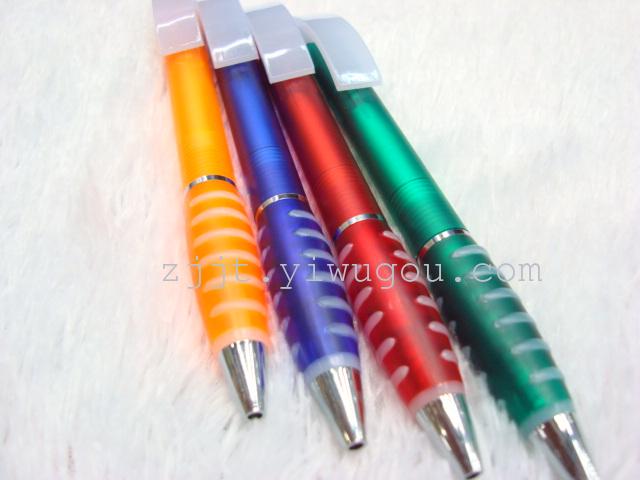 新款砂杆圆珠笔  中性笔2次成型的特殊工艺