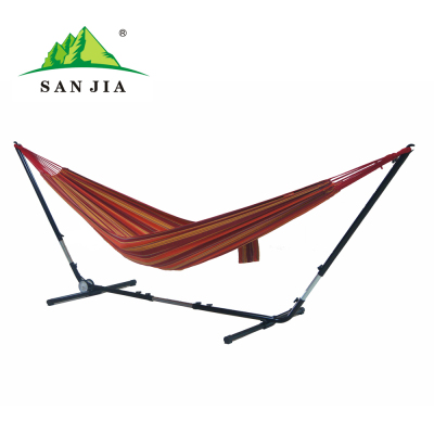 Certified SANJIA outdoor leisure products iron frame with hammock