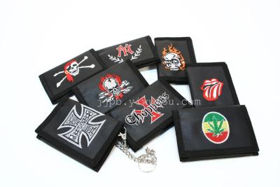 PVC black embroidered purse waterproof material production
