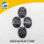 Resin leopard elliptic flower shift note - mark black class animal fur resin buckle.