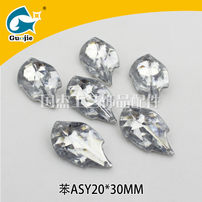 The leaf double - hole wall of benzene is decorated with a decorative acrylic hanging leaf DIY decorative blade
