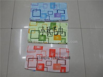 Printed squares towel