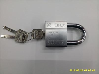 Small Rounded Square Lock Thin Imitation Stainless Steel Padlock Electroplating Lock