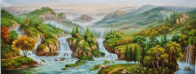Ying xin painting landscape painting landscape painting.