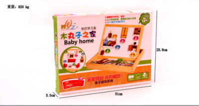 Wood ball home boxes of children's intelligence Knowledge Learning's educational toys magnetic spell artboards