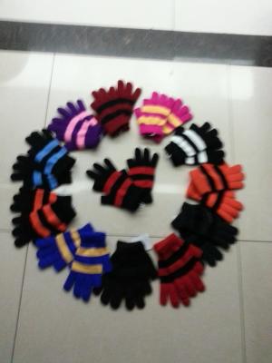 Colored acrylic full finger glove
