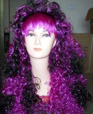 Carnival two - color wavy hair