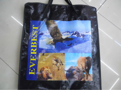 Landscape printed woven bag