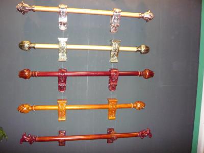 Wooden 19mm,23mm,28mm,35mm curtain rod, Rome rod, curtain accessories set