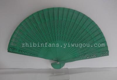 Dyeing wood fans export fan factory direct sales