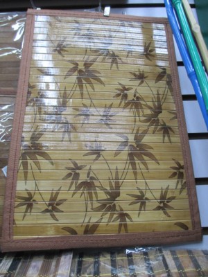 High-quality bamboo table mat, printed color, fresh pattern, bright color.