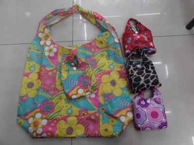 Strawberry bag folding bag reusable bag bundle pocket shopping bag