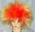 Bi-color vertical hair Halloween wig KTV Carnival performance hoods
