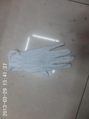 Cotton non - slip gloves, white, ceremonial gloves.