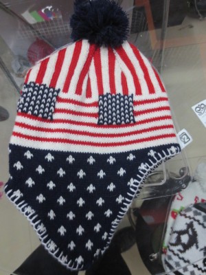 The Red stripe knit cap.