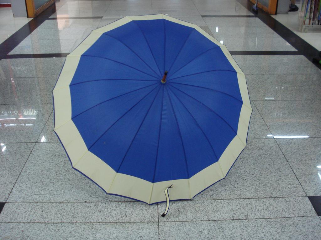 木中棒接边自动伞 外贸伞 广告伞65CM16k