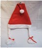 Braid Christmas girl Santa hats