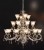 Wrought iron chandelier three-story European-style modern luxury European resin crystal chandelier
