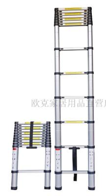 Ladder household ladder telescopic ladder pipe ladder aluminum ladders herringbone space bamboo ladder 3.8 m