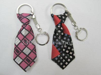 Authentic small Yiwu gift necktie Keychain key ring pendant custom-made process tie ornaments