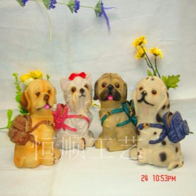 Resin crafts ornaments wholesale resin dog money box-mix birthday gifts