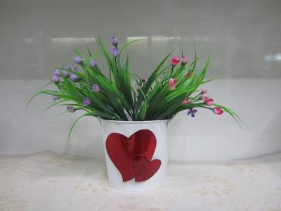 Continental iron love flower buckets