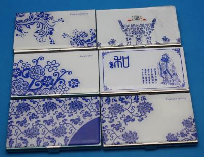 Blue and White Business Card Case, Blue and White Porcelain Business Card Case, Blue and White Series Combination