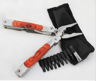Multifunctional pliers Fab color wood multi-purpose combination pliers tool clamp large clamp stainless steel folding outdoor tool