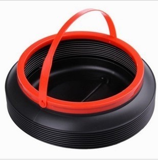 Car magic bucket telescopic folding bucket bucket bucket bucket of small black 4L