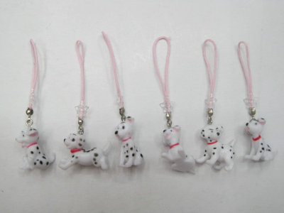 Dalmatians phone chains pe PVC animal variety of doll mixed batch of large wholesale city