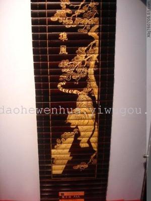 Selling bamboo bamboo crafts laser engraving scenic ancient Lanting Pavilion ordered the Analects of Confucius