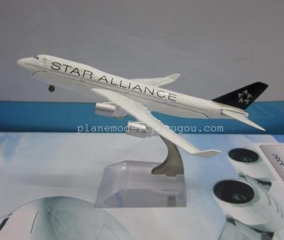 Metal Aircraft Model (Star-Air Alliance B747-400) Aircraft Model Alloy Aircraft Model