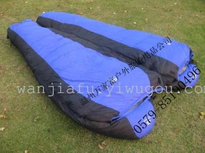 Wan Jia fu, factory direct genuine duck down winter down sleeping bags camping outdoor waterproof adult Mummy