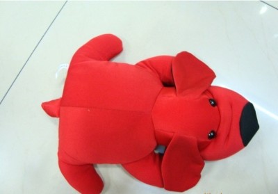 Cartoon bamboo charcoal pack soft clean healthy and lovely red dog
