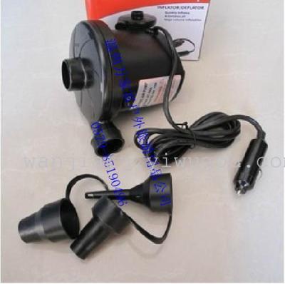 Vehicular 12V electric air pump charging and discharging dual-purpose 196A inflatable boat / inflatable bed electric pump pump