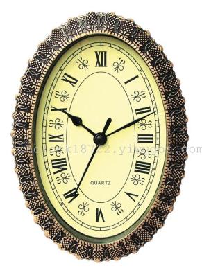 Hour/Inlaid Clock/Crafts Accessories/mm Oval/Gold/Silver Bronze Frame/Movement/Arabic Numerals/Photo Frame Accessories