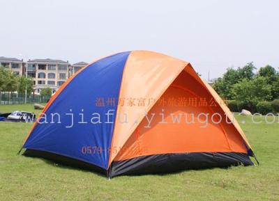 Double-layer water-resistant 2-3 people were outdoor tent camping and leisure tent