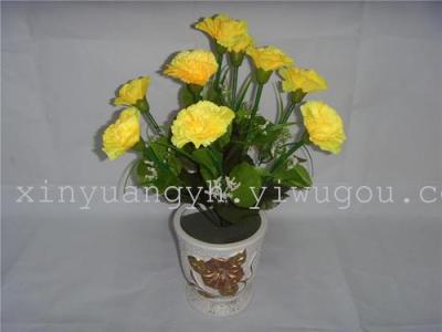 Casing manufacturers selling artificial flower rolls take a Carnation flower room decoration